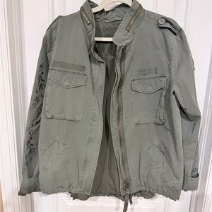 Odd Molly Olive Utility Jacket